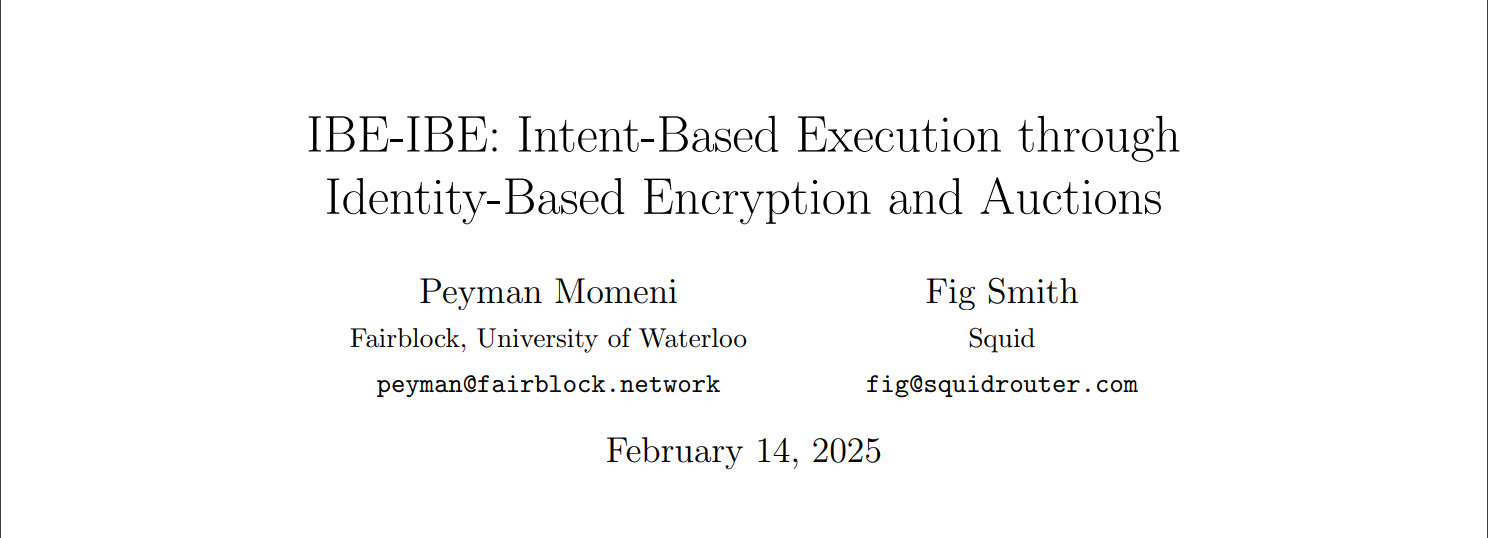 Intent-Based Execution through Identity-Based Encryption and Auctions